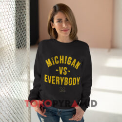 Rare Vintage Michigan Vs Everybody Black Sweatshirt