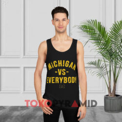 Rare Vintage Michigan Vs Everybody Black Tank Top