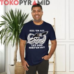 Rare Vintage Military Kill Em All Let God Sort Em Out Skull