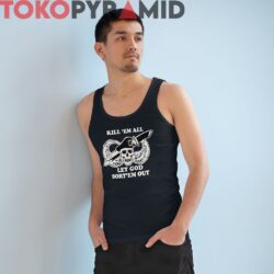 Rare Vintage Military Kill Em All Let God Sort Em Out Skull