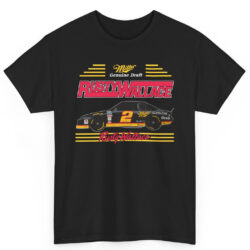 Rare Vintage NASCAR Rusty Wallace Miller Genuine Draft T Shirt