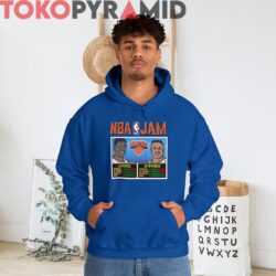 Rare NBA Jam New York Knicks Ewing and Starks Shirt 4 Rare Vintage NBA Jam New York Knicks Ewing and Starks