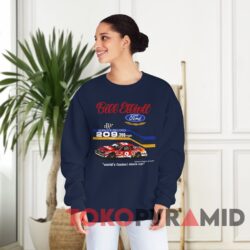 Rare Vintage Nascar 1985 Bill Elliott Coors Ford Navy Sweatshirt