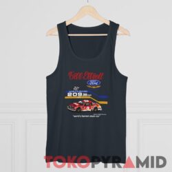 Rare Vintage Nascar 1985 Bill Elliott Coors Ford Navy Tank Top