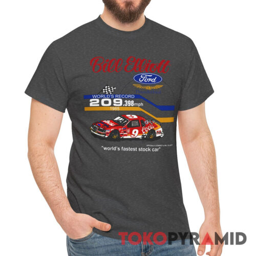 Rare Vintage Nascar 1985 Bill Elliott T shirt Coors Ford T Shirt