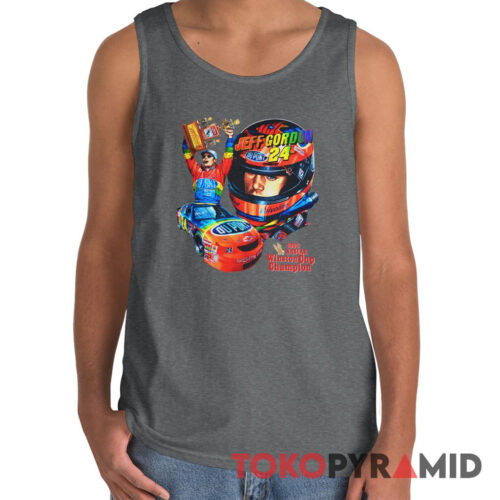 Rare Vintage Nascar 1995 Jeff Gordon T shirt Winston Cup Champion Tank Top