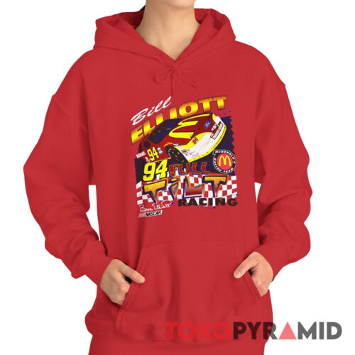Rare Vintage Nascar 1997 Bill Elliott T shirt McDonalds Hoodie