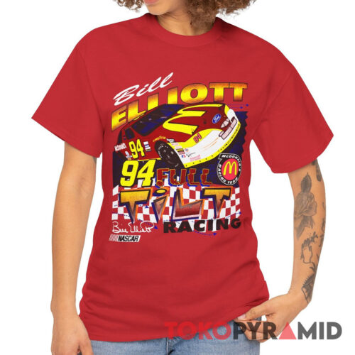 Rare Vintage Nascar 1997 Bill Elliott T shirt McDonalds T Shirt