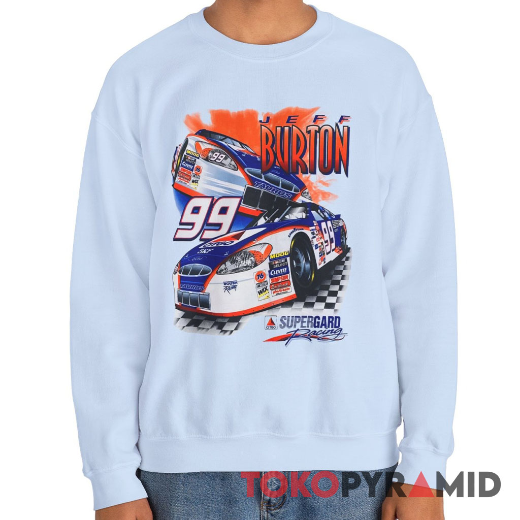 Rare Vintage Nascar 2000 Jeff Burton 99 T shirt Supergard Racing Sweatshirt Rare Vintage Nascar 2000 Jeff Burton 99 T shirt Supergard Racing Sweatshirt