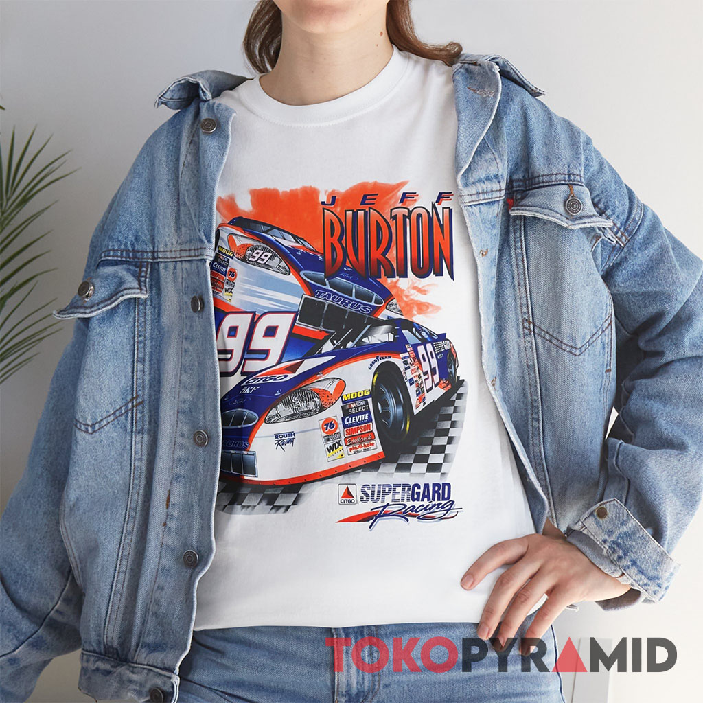 Rare Vintage Nascar 2000 Jeff Burton 99 T shirt Supergard Racing T Shirt Rare Vintage Nascar 2000 Jeff Burton 99 T shirt Supergard Racing T Shirt