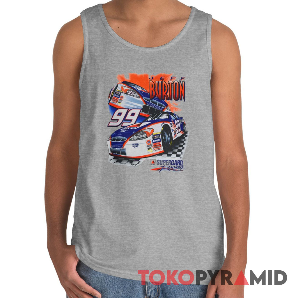 Rare Vintage Nascar 2000 Jeff Burton 99 T shirt Supergard Racing Tank Top Rare Vintage Nascar 2000 Jeff Burton 99 T shirt Supergard Racing Tank Top
