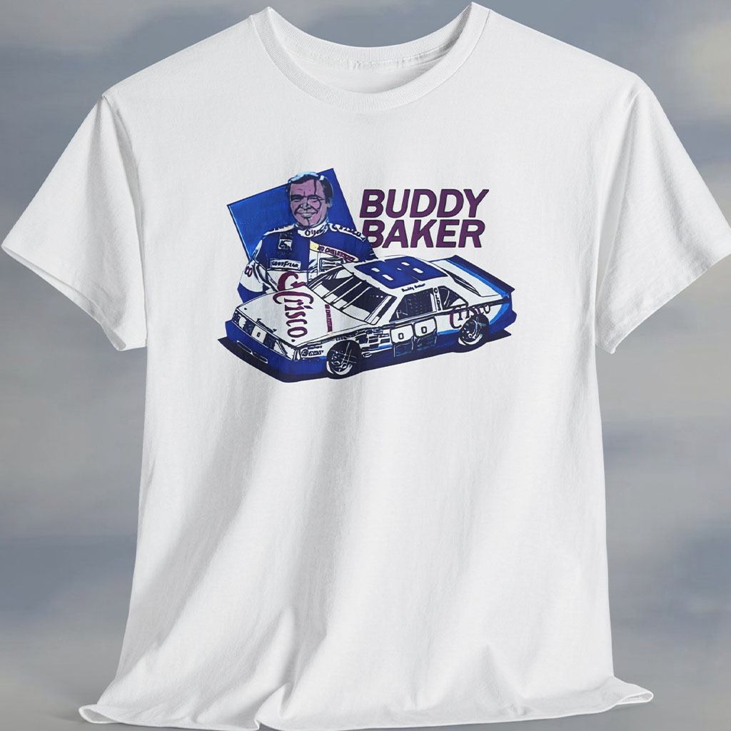 Rare Vintage Nascar Buddy Baker Crisco Racing T-shirt Rare Vintage Nascar Buddy Baker Crisco Racing T-shirt