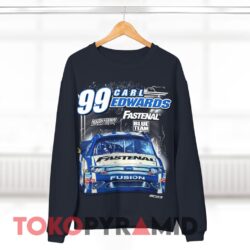 Rare Vintage Nascar Carl Edwards 99 Fastenal Blue Team T-shirt 1 Rare Vintage Nascar Carl Edwards 99 Fastenal Blue Team Navy Sweatshirt