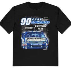 Rare Vintage Nascar Carl Edwards 99 Fastenal Blue Team T-shirt 5 Rare Vintage Nascar Carl Edwards 99 Fastenal Blue Team T shirt