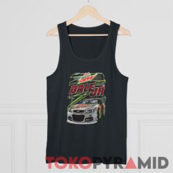 Rare Vintage Nascar Dale Earnhardt Jr. T shirt Diet Mountain Dew Black Tank Top