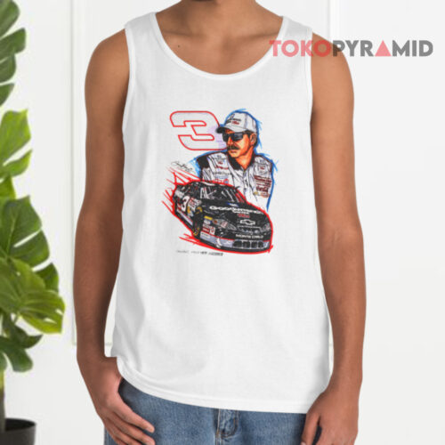 Rare Vintage Nascar Dale Earnhardt T shirt Sam Bass Tank Top