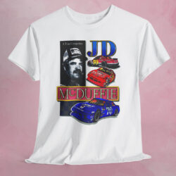 Rare Vintage Nascar J D McDuffie A True Competitor Shirt