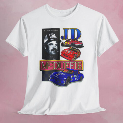 Rare Vintage Nascar J D McDuffie A True Competitor Shirt