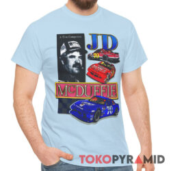 Rare Vintage Nascar J D McDuffie A True Competitor T Shirt