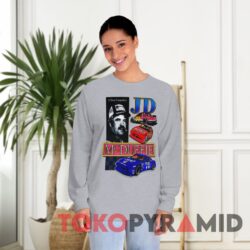 Rare Vintage Nascar J.D. McDuffie A True Competitor T-shirt 4 Rare Vintage Nascar J.d. Mcduffie A True Competitor Grey Long sleeved