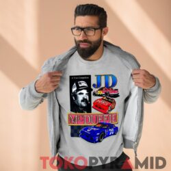 Rare Vintage Nascar J.D. McDuffie A True Competitor T-shirt 3 Rare Vintage Nascar J.d. Mcduffie A True Competitor Grey Sweatshirt