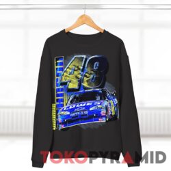 Rare Vintage Nascar Jimmie Johnson T shirt Lowe's Black Sweatshirt