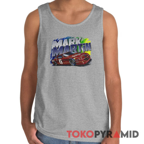 Rare Vintage Nascar Mark Martin 6 Folgers Tank Top