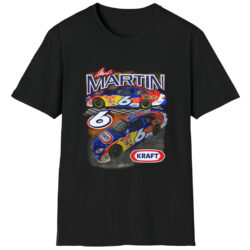 Rare Vintage Nascar Mark Martin Kraft 6 T-shirt 5 Rare Vintage Nascar Mark Martin Kraft 6 T shirt