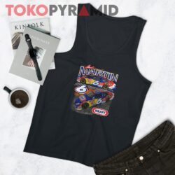 Rare Vintage Nascar Mark Martin Kraft 6 T-shirt 4 Rare Vintage Nascar Mark Martin Kraft 6 T shirt Black Tank Top