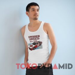 Rare Vintage Nascar Rob Moroso 25 Swisher Sweets Racing White Tank Top