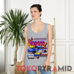 Rare Vintage Nascar Rob Moroso Crown T-shirt 3 Rare Vintage Nascar Rob Moroso Crown Grey Tank Top
