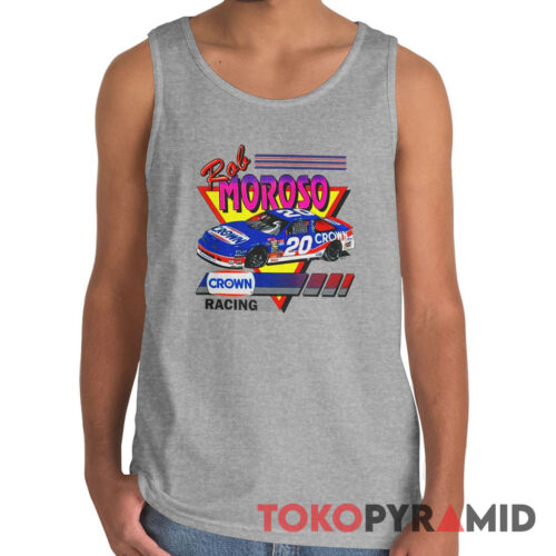 Rare Vintage Nascar Rob Moroso Crown Tank Top