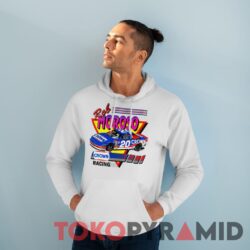 Rare Vintage Nascar Rob Moroso Crown White Hoodie