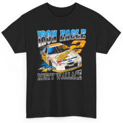 Rare Vintage Nascar Rusty Wallace Iron Eagle T Shirt