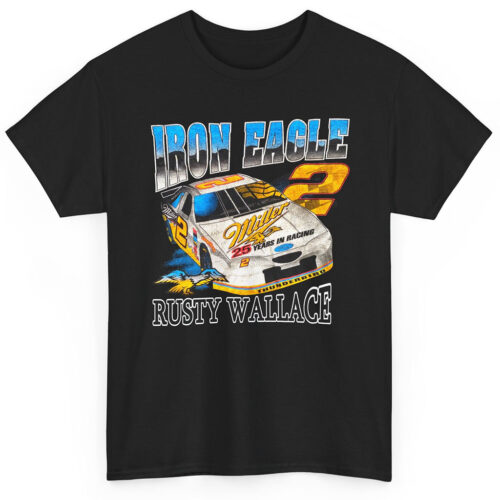 Rare Vintage Nascar Rusty Wallace Iron Eagle T Shirt