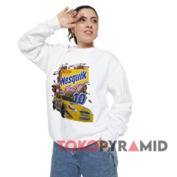 Rare Vintage Nascar Scott Riggs Nesquik T-shirt 3 Rare Vintage Nascar Scott Riggs Nesquik T shirt White Sweatshirt