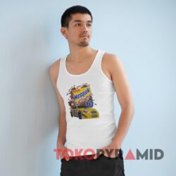 Rare Vintage Nascar Scott Riggs Nesquik T-shirt 4 Rare Vintage Nascar Scott Riggs Nesquik T shirt White Tank Top