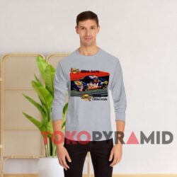 Rare Vintage Nascar Sunoco Ultra Racing Oldsmobile T-shirt 4 Rare Vintage Nascar Sunoco Ultra Racing Oldsmobile Grey Long sleeved
