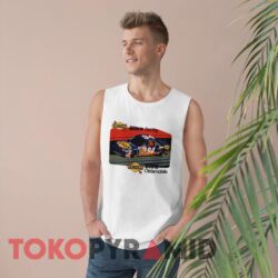 Rare Vintage Nascar Sunoco Ultra Racing Oldsmobile White Tank Top