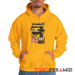 Rare Vintage Nascar Ward Burton Cat Racing Hoodie
