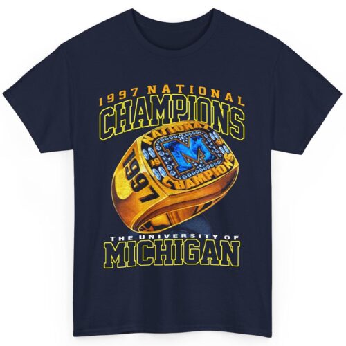 Rare Vintage National Champions 1997 University Of Michigan Shirt