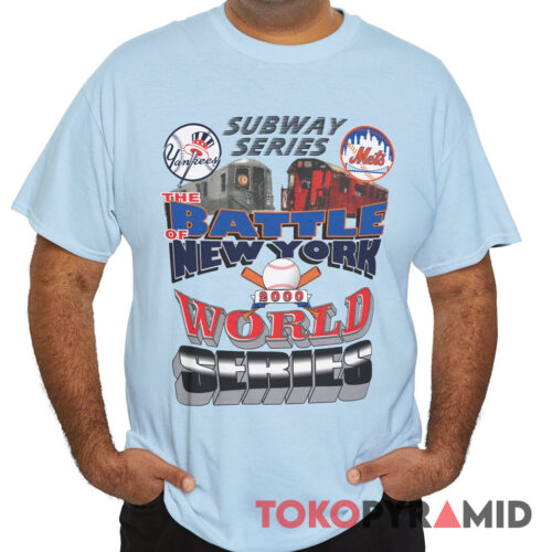 Rare Vintage New York City 2000 Subway Series T shirt Yankees Vs Mets Tee