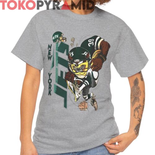 Rare Vintage New York Jets Looney Tunes Taz Shirt