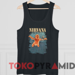 Rare Vintage Nirvana Nevermind Album T-shirt 4 Rare Vintage Nirvana Nevermind Album T shirt Black TankTop