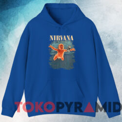 Rare Vintage Nirvana Nevermind Album T-shirt 3 Rare Vintage Nirvana Nevermind Album T shirt Blue Hoodie