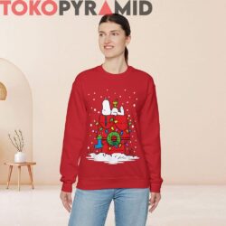 Rare Vintage Peanuts Holiday Snoopy Woodstock Stocking Sweatshirt