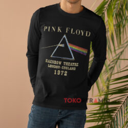Rare Vintage Pink Floyd Rainbow Theatre London Black Long sleeved