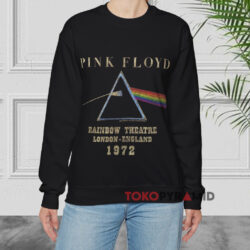 Rare Vintage Pink Floyd Rainbow Theatre London Black Sweatshirt