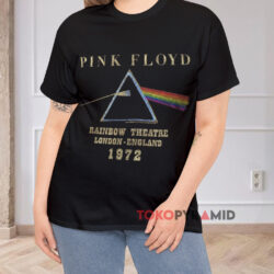 Rare Vintage Pink Floyd Rainbow Theatre London Black T shirt