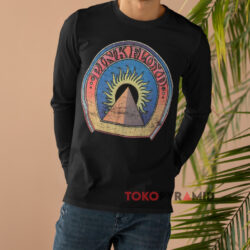 Rare Vintage Pink Floyd Sunrise Pyramid Black Long sleeved